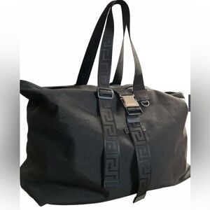 Versace Greca travel duffle bag in black NWT
